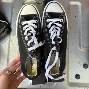 Converse Black and White Canvas Sneakers